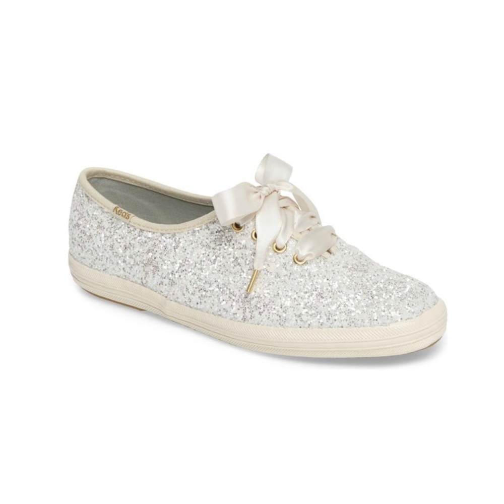 Keds X Kate Space White Glitter